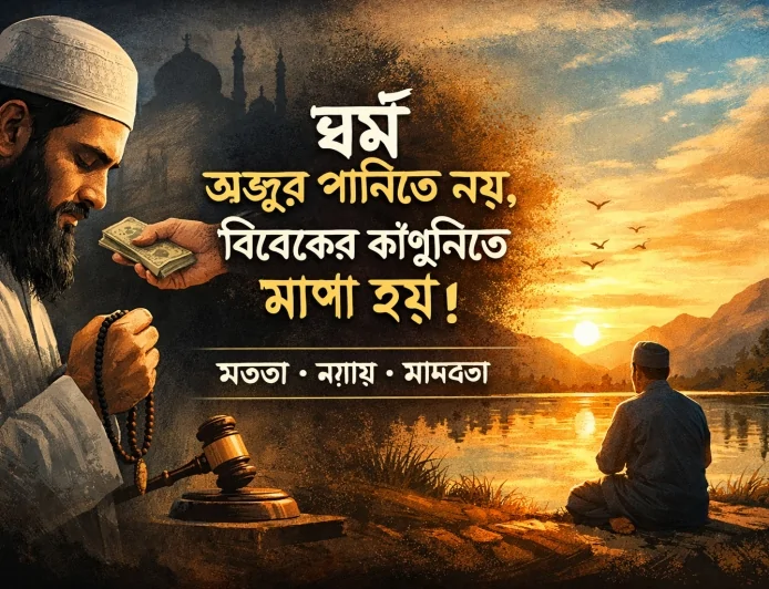 অজু শরীরে ময়লা মনে
