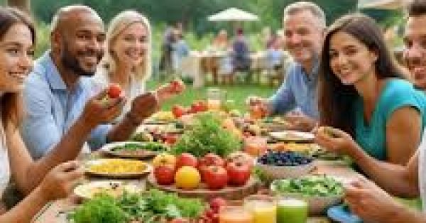 people eating food
